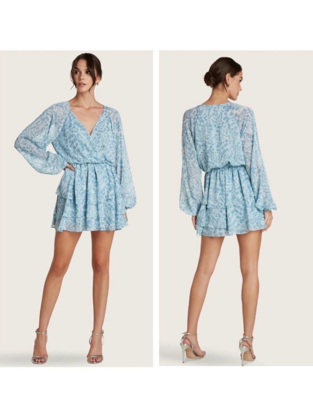 Willow Valerie Dress size small S summer flowy ruffle skirt dress
